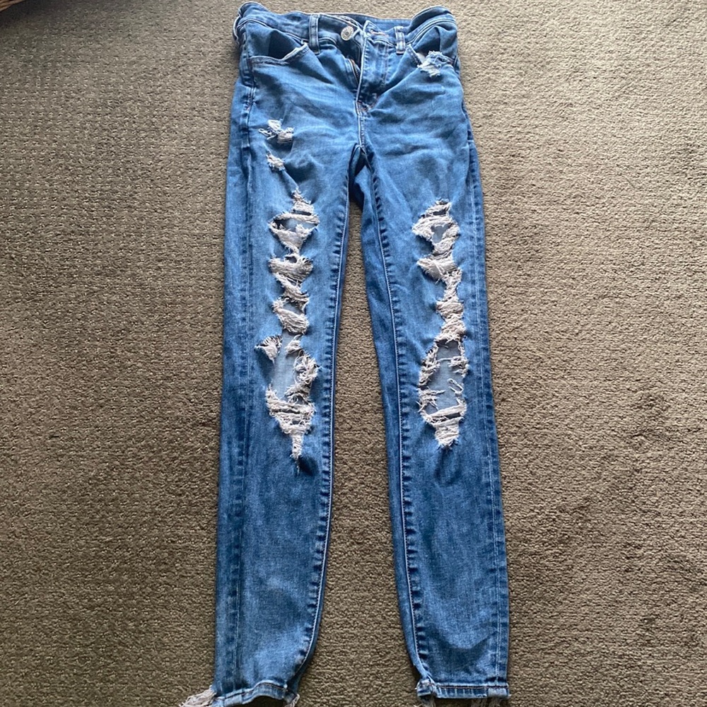 American Eagle Skinny Ripped Jeans/Jeggings